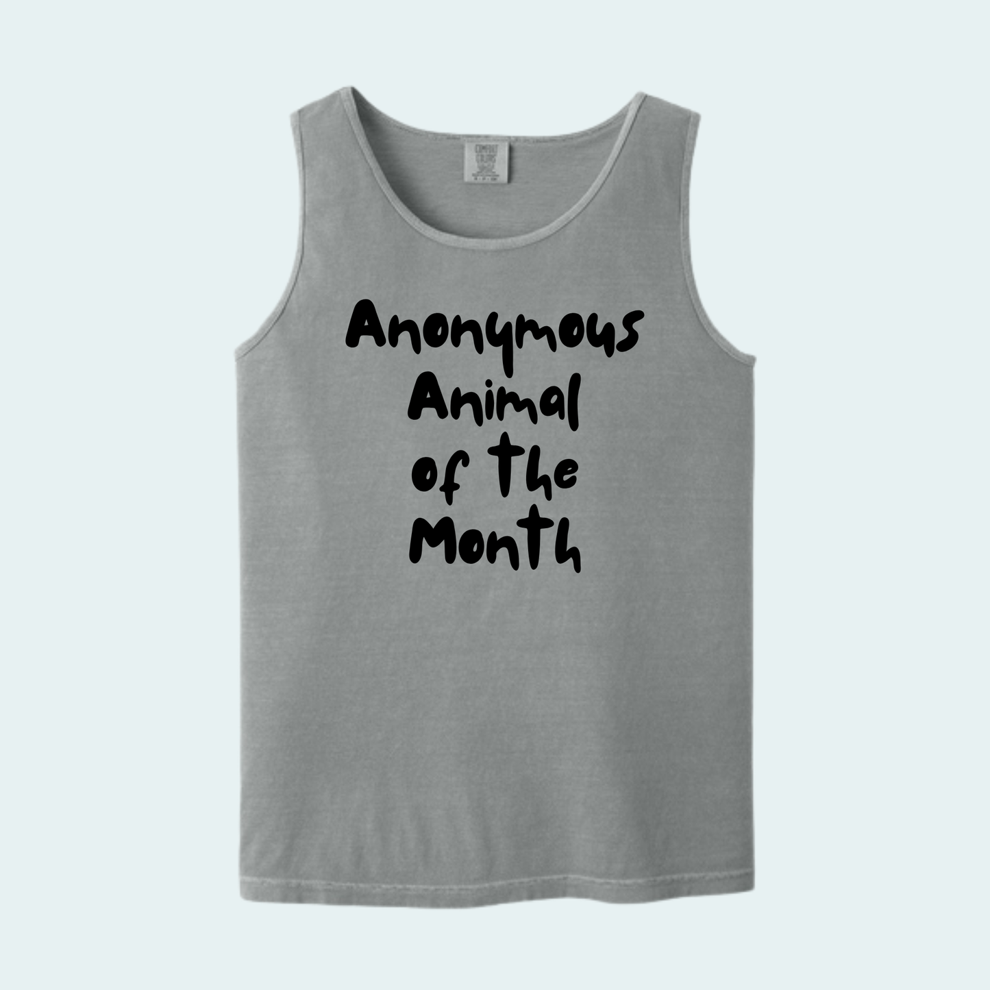 Anonymous Animal of the Month Unisex Comfort Color Tank