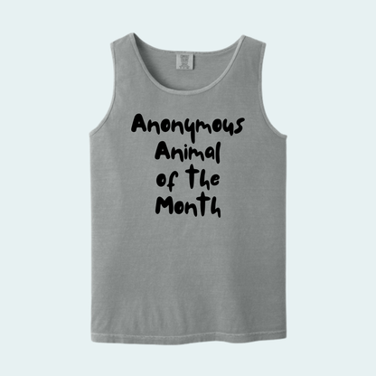 Anonymous Animal of the Month Unisex Comfort Color Tank
