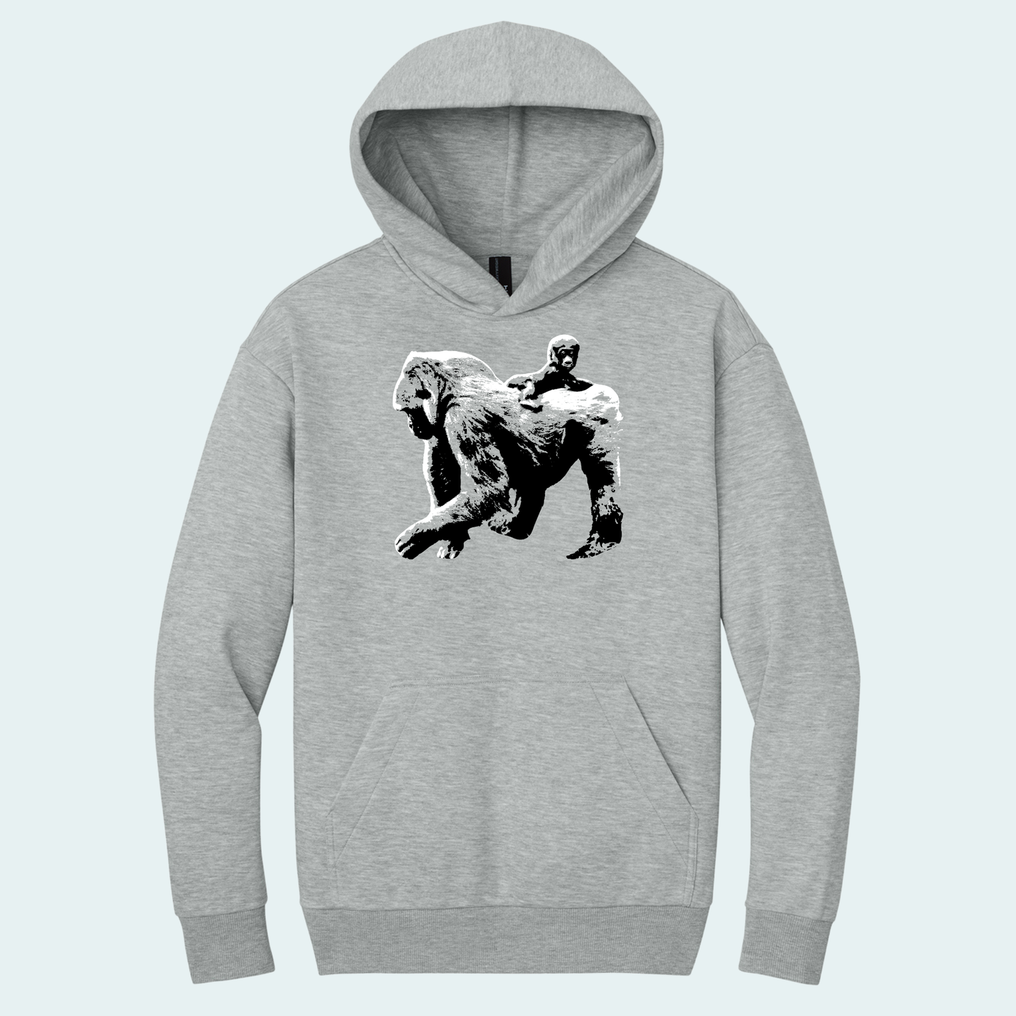 Gorilla with Baby (Limited Edition for January) Heavy Hoodie