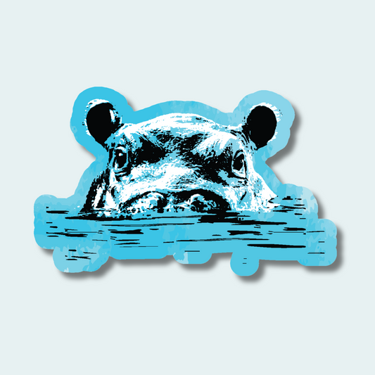 Hippo (Limited Edition) 4in Sticker