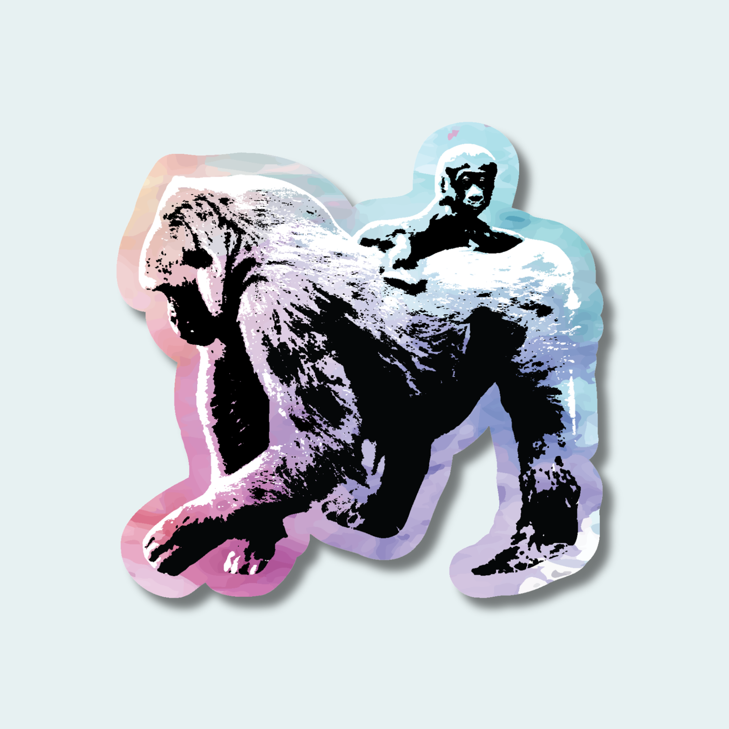Gorilla with Baby (Limited Edition for January) 4in Sticker