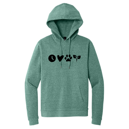 Clock, Heart, Paw, Leaf - Unisex Hoodie