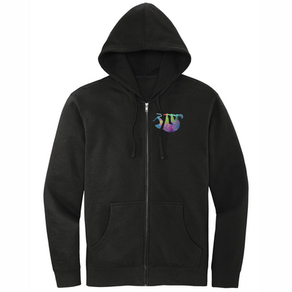 Sloth Rainbow Embroidery - Full Zip Jacket