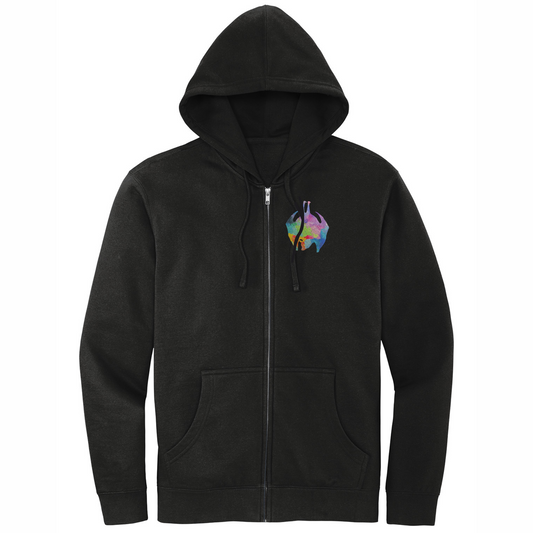 Flying Fox Rainbow Embroidery - Full Zip Jacket