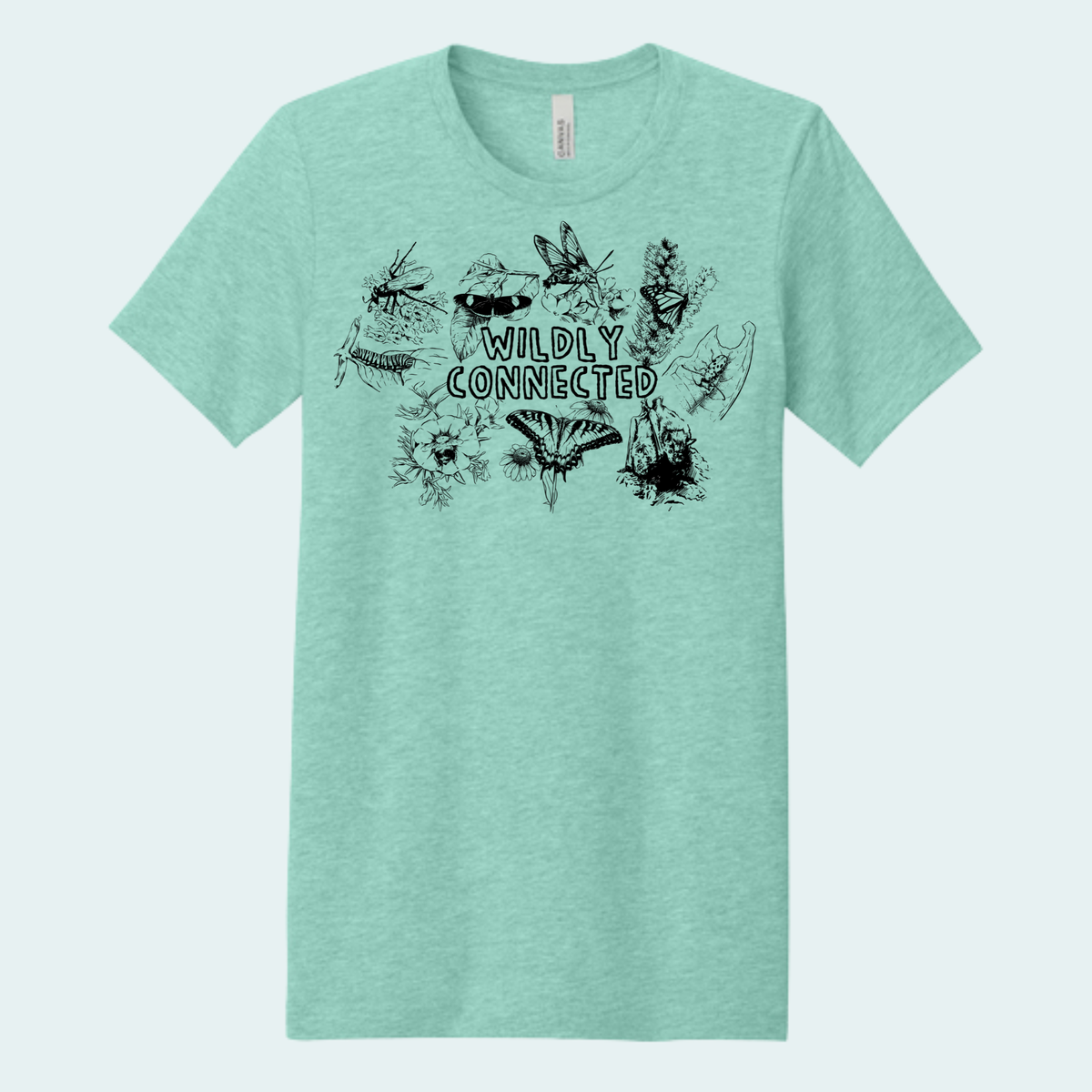 Wildly Connected - Pollinator Partnership Fundraiser (Limited Edition for October) Unisex Bella + Canvas Tee