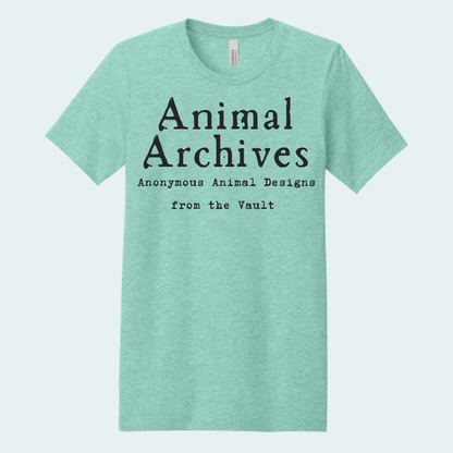 Animal Archives (Anonymous Animal Designs from the Vault) Unisex Bella + Canvas Tee