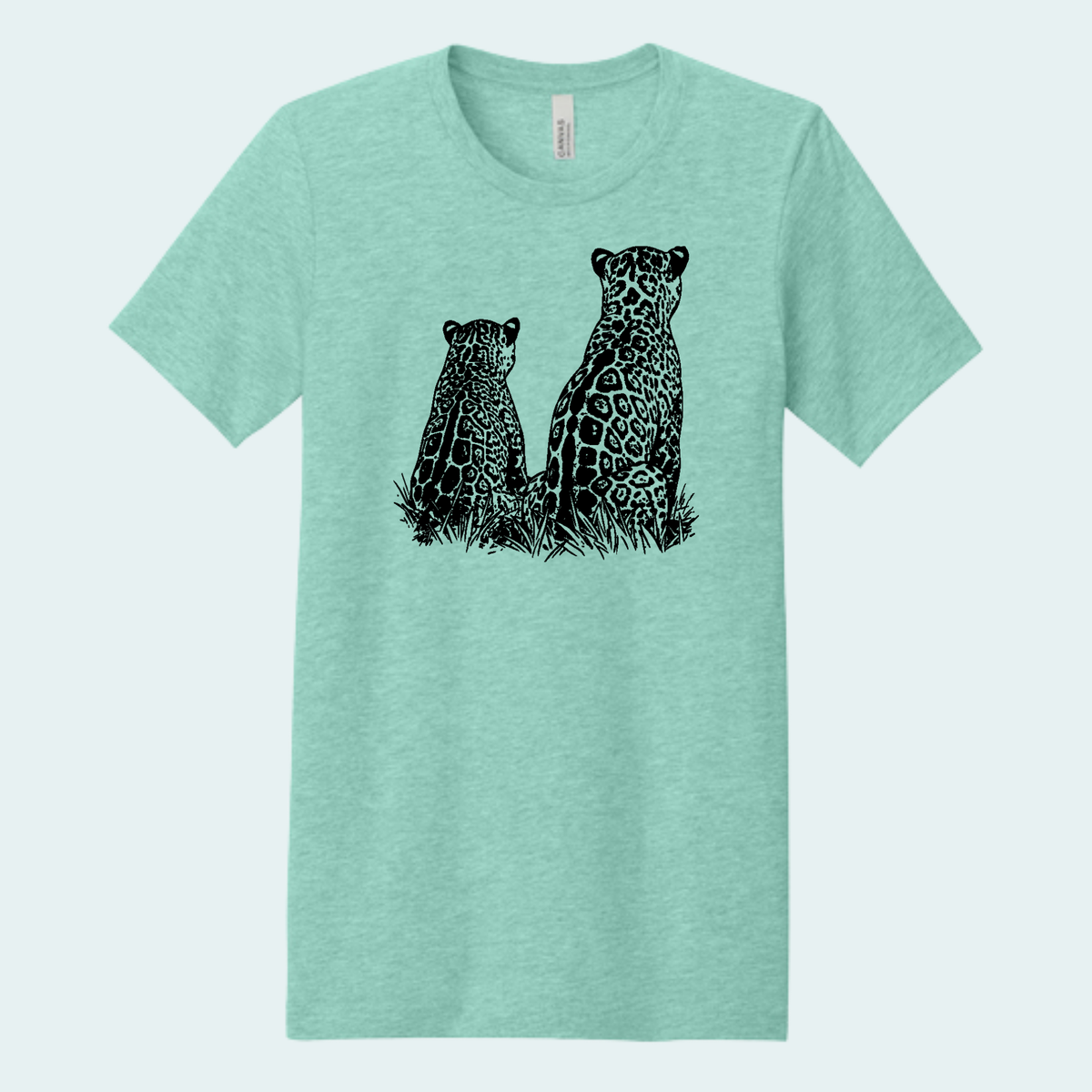 Two Jaguars -Fundraiser for Wild Cat Research and Management (Limited Edition for October) Unisex Bella + Canvas Tee