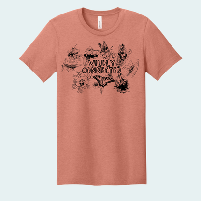 Wildly Connected - Pollinator Partnership Fundraiser (Limited Edition for October) Unisex Bella + Canvas Tee
