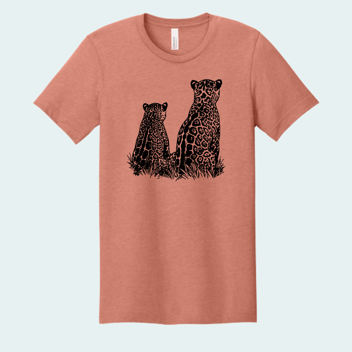 Two Jaguars -Fundraiser for Wild Cat Research and Management (Limited Edition for October) Unisex Bella + Canvas Tee