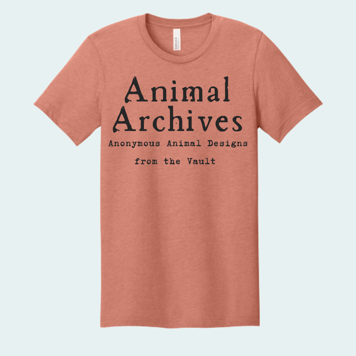 Animal Archives (Anonymous Animal Designs from the Vault) Unisex Bella + Canvas Tee