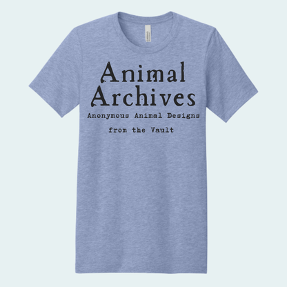 Animal Archives (Anonymous Animal Designs from the Vault) Unisex Bella + Canvas Tee