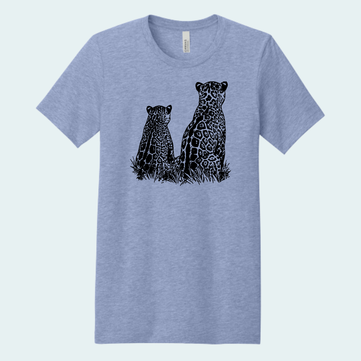 Two Jaguars -Fundraiser for Wild Cat Research and Management (Limited Edition for October) Unisex Bella + Canvas Tee