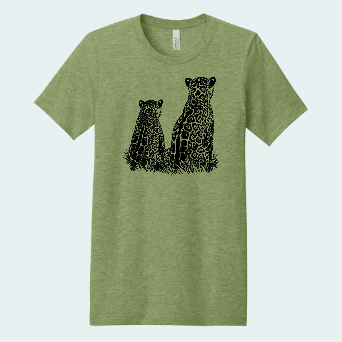 Two Jaguars -Fundraiser for Wild Cat Research and Management (Limited Edition for October) Unisex Bella + Canvas Tee