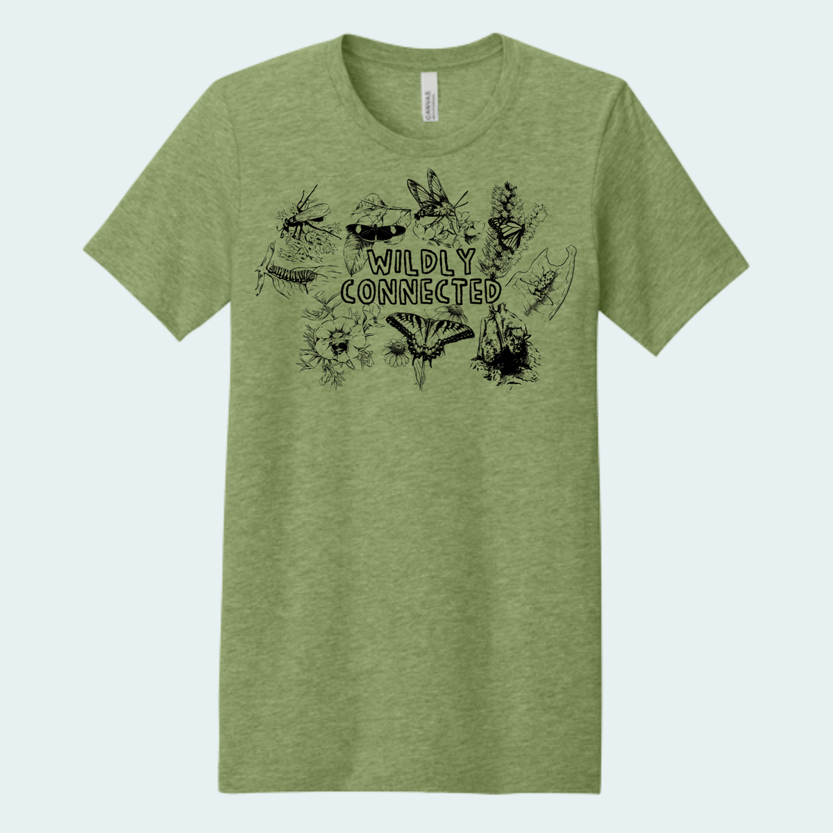 Wildly Connected - Pollinator Partnership Fundraiser (Limited Edition for October) Unisex Bella + Canvas Tee