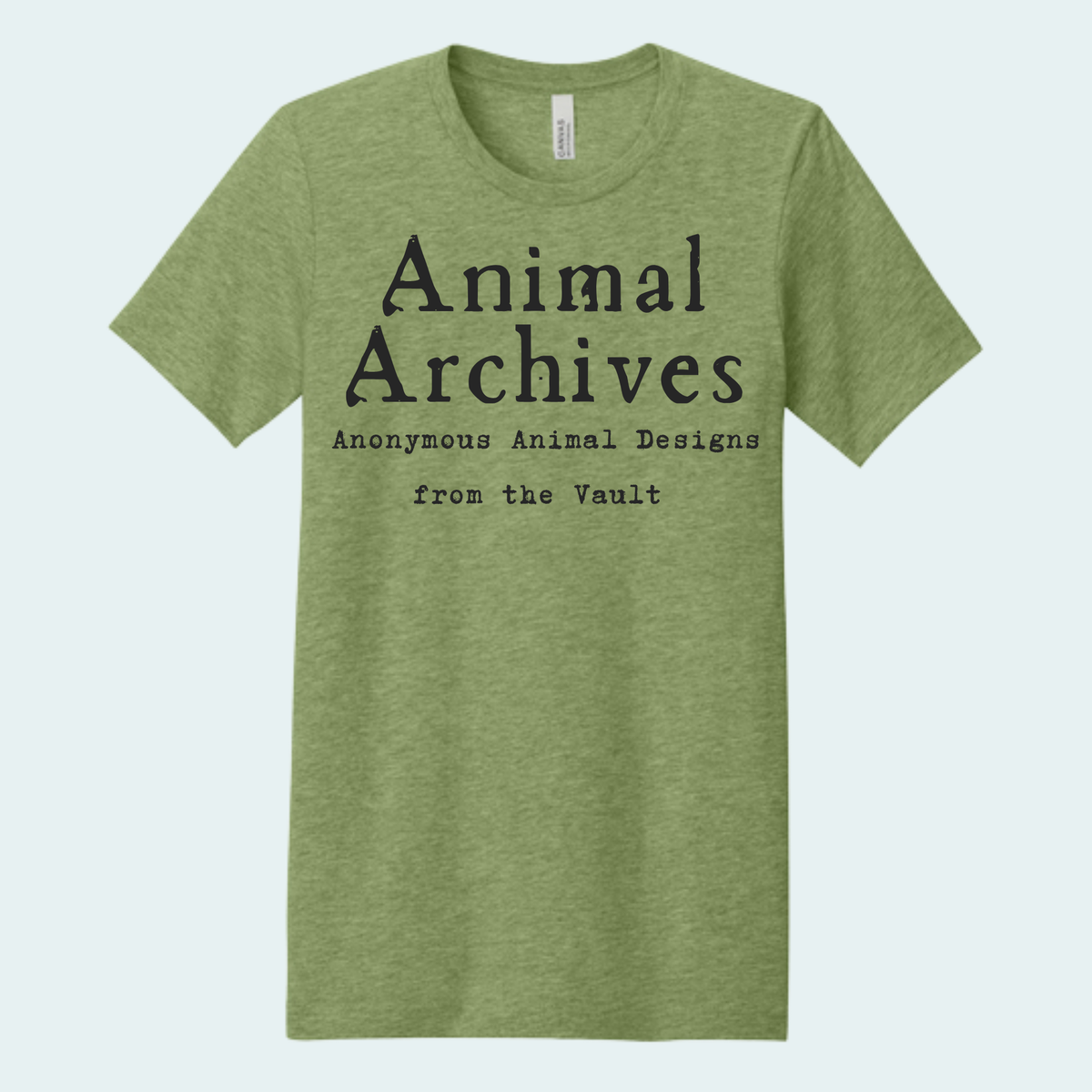 Animal Archives (Anonymous Animal Designs from the Vault) Unisex Bella + Canvas Tee