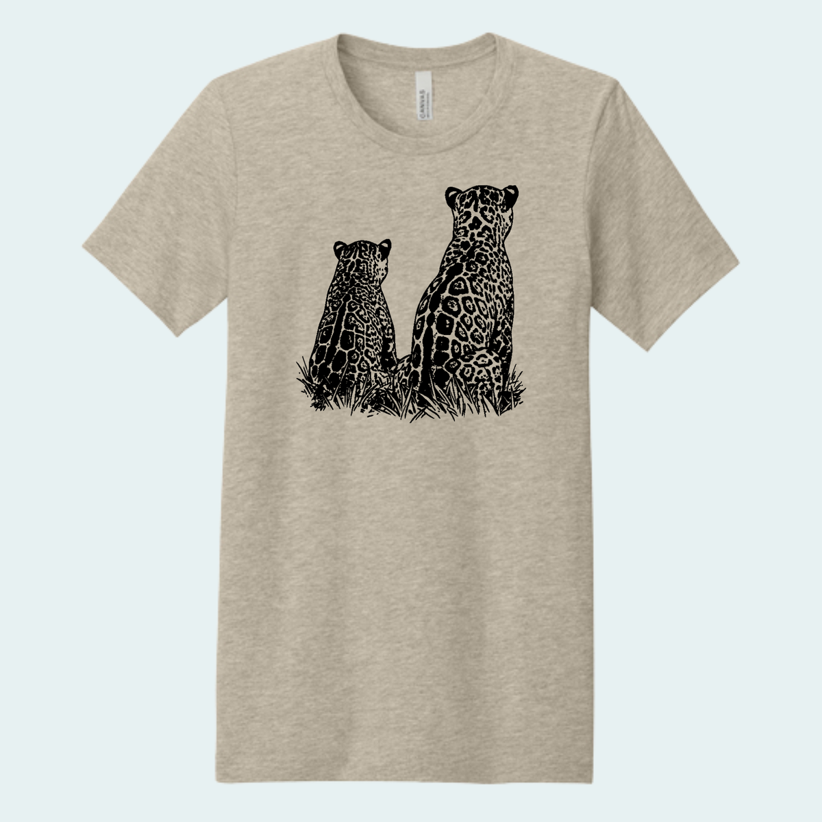 Two Jaguars -Fundraiser for Wild Cat Research and Management (Limited Edition for October) Unisex Bella + Canvas Tee