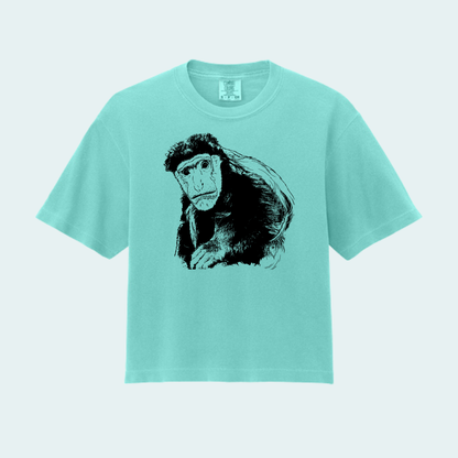 Guereza Colobus Fundraiser (Limited Edition for August) Women’s Boxy Crop Tee