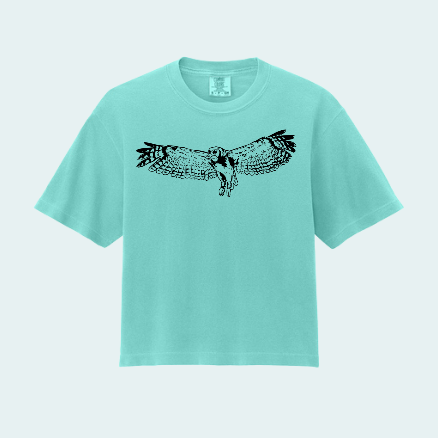 Verreaux's Eagle Owl (Limited Edition for August) Women’s Boxy Crop Tee