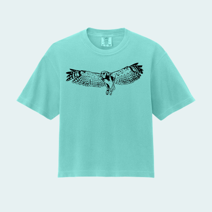 Verreaux's Eagle Owl (Limited Edition for August) Women’s Boxy Crop Tee