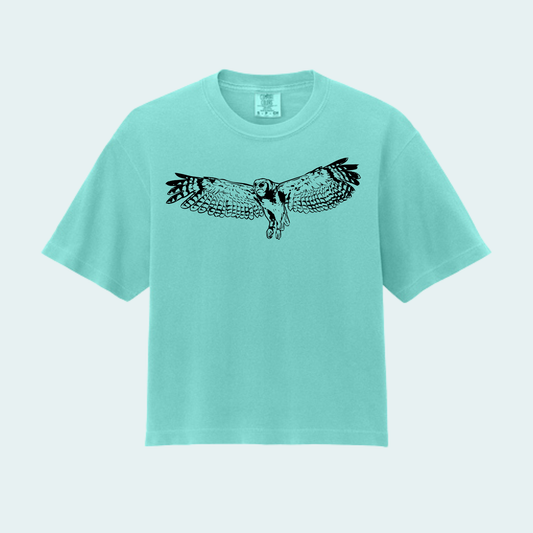 Verreaux's Eagle Owl (Limited Edition for August) Women’s Boxy Crop Tee