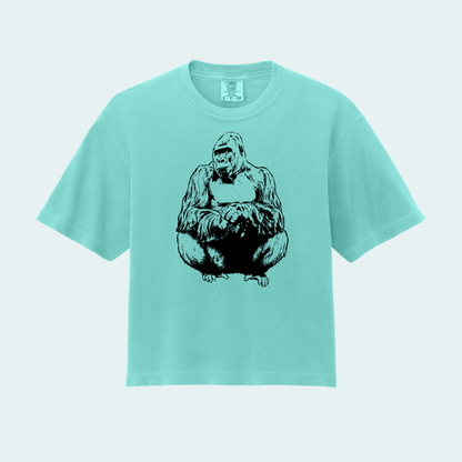 Western lowland Gorilla (Limited Edition for September) Women’s Boxy Crop Tee