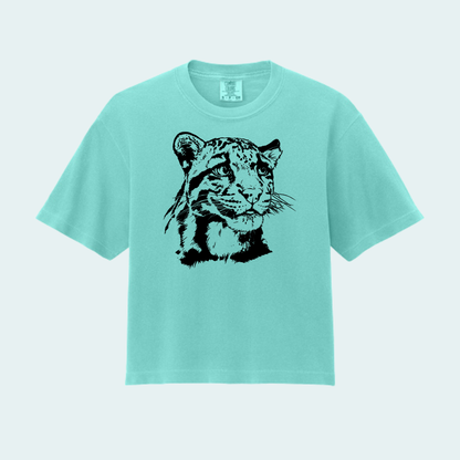 Clouded Leopard (Limited Edition for September) Women’s Boxy Crop Tee