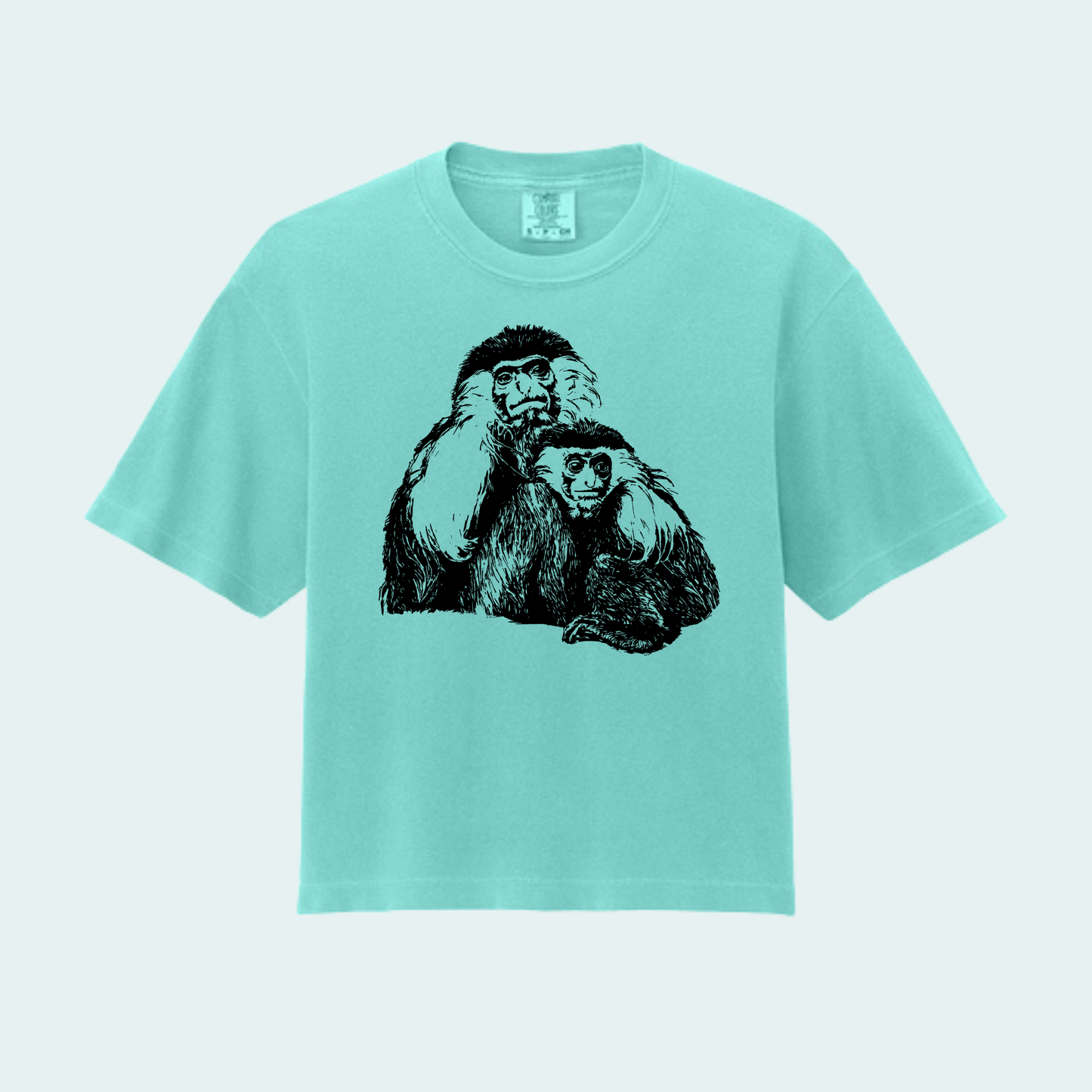Angolan Colobus Fundraiser (Limited Edition for August) Women’s Boxy Crop Tee