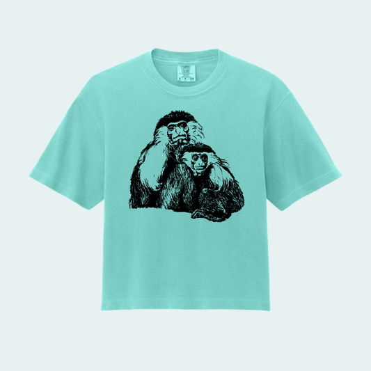 Angolan Colobus Fundraiser (Limited Edition for August) Women’s Boxy Crop Tee
