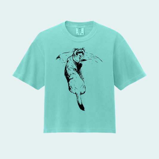 Black Footed Ferret (Limited Edition for September) Women’s Boxy Crop Tee