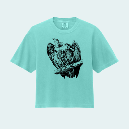 Hooded Vulture (Limited Edition for September) Women’s Boxy Crop Tee