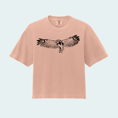 Verreaux's Eagle Owl (Limited Edition for August) Women’s Boxy Crop Tee