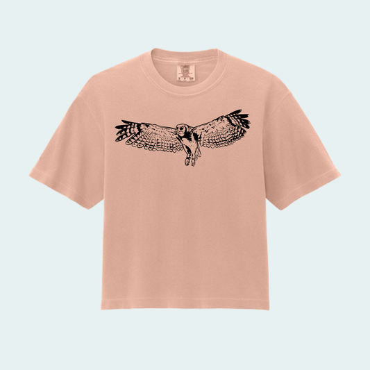 Verreaux's Eagle Owl (Limited Edition for August) Women’s Boxy Crop Tee