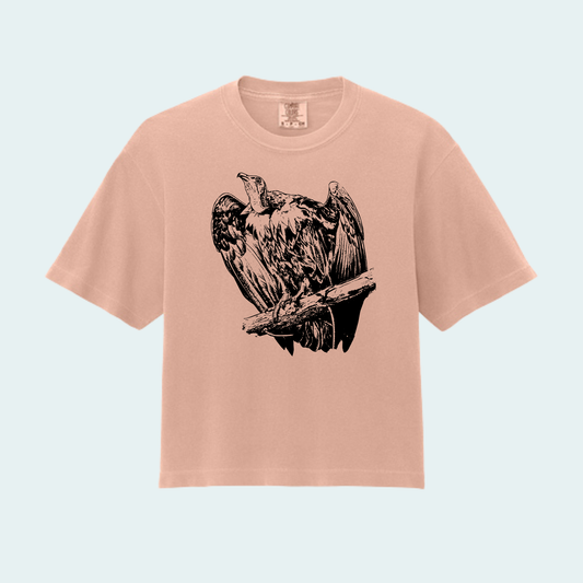 Hooded Vulture (Limited Edition for September) Women’s Boxy Crop Tee