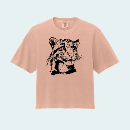 Clouded Leopard (Limited Edition for September) Women’s Boxy Crop Tee