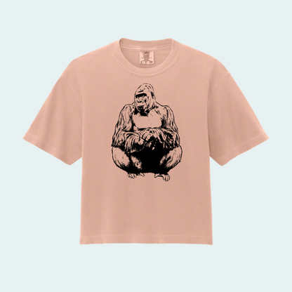 Western lowland Gorilla (Limited Edition for September) Women’s Boxy Crop Tee