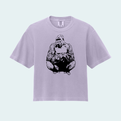 Western lowland Gorilla (Limited Edition for September) Women’s Boxy Crop Tee