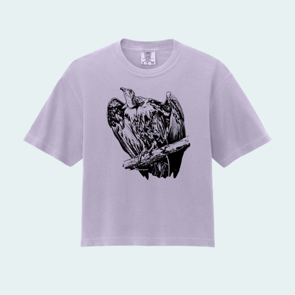 Hooded Vulture (Limited Edition for September) Women’s Boxy Crop Tee