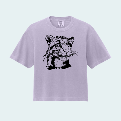 Clouded Leopard (Limited Edition for September) Women’s Boxy Crop Tee