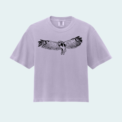 Verreaux's Eagle Owl (Limited Edition for August) Women’s Boxy Crop Tee