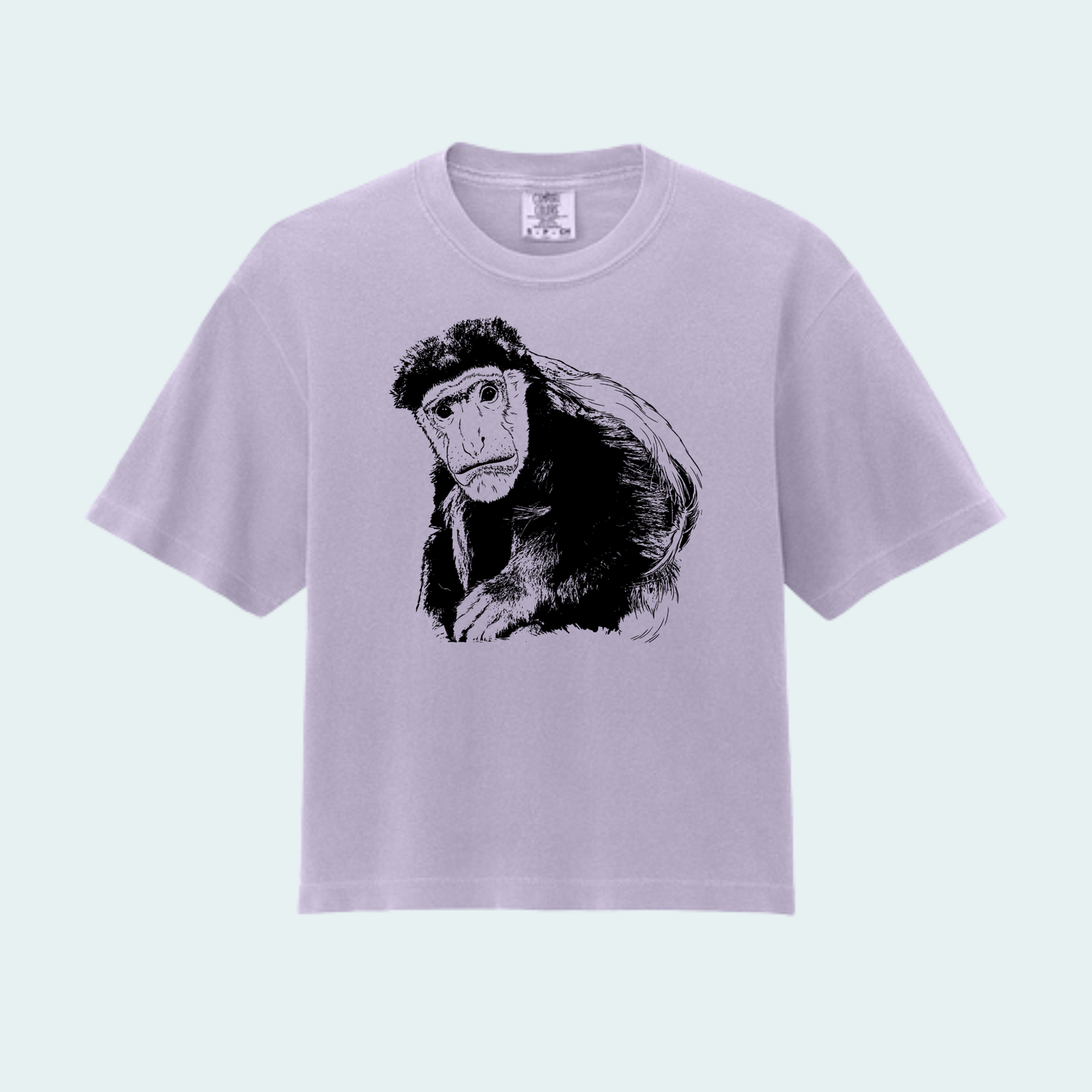 Guereza Colobus Fundraiser (Limited Edition for August) Women’s Boxy Crop Tee