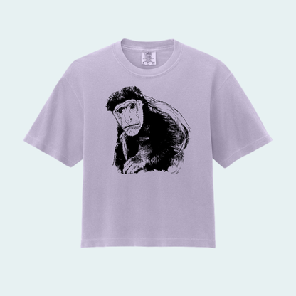 Guereza Colobus Fundraiser (Limited Edition for August) Women’s Boxy Crop Tee