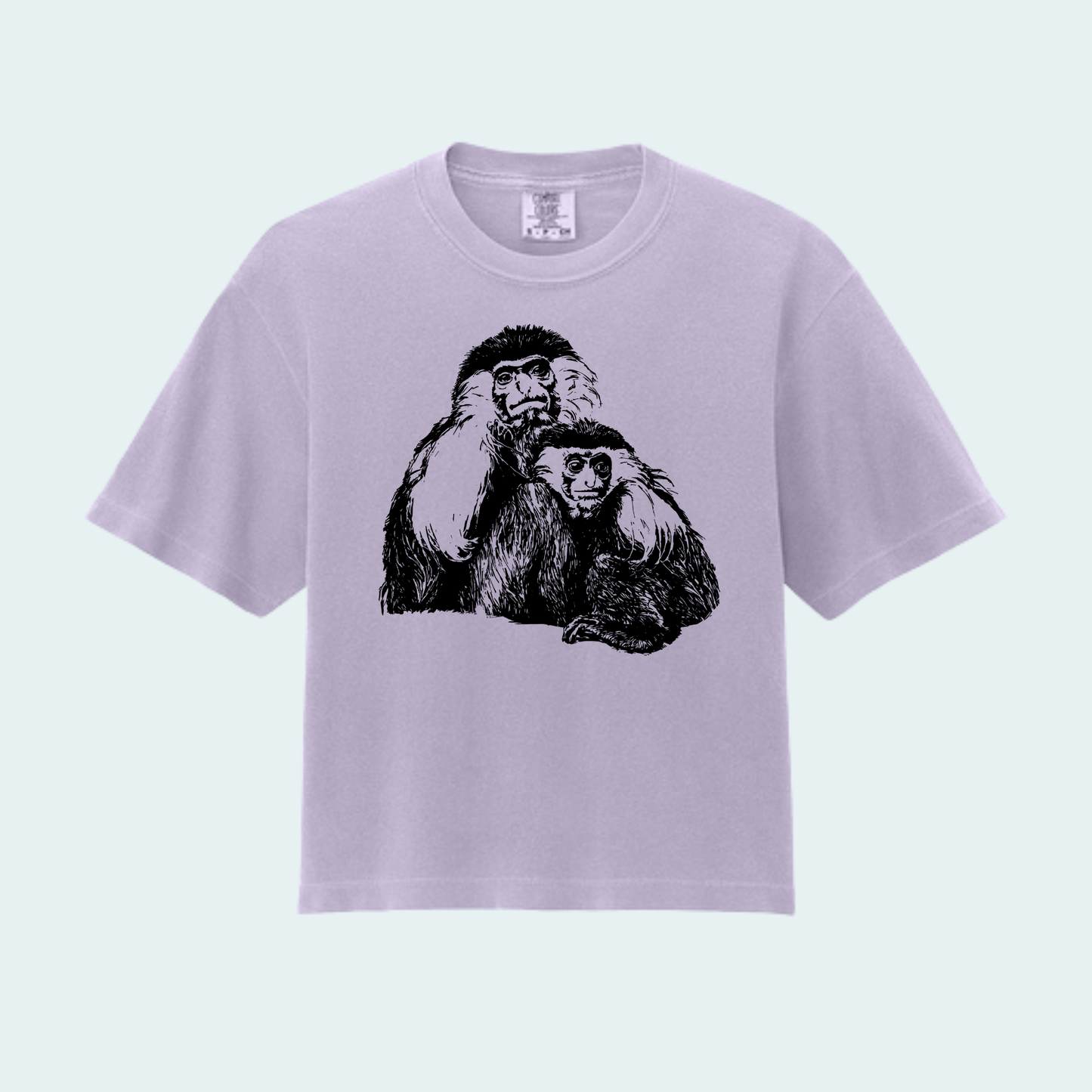 Angolan Colobus Fundraiser (Limited Edition for August) Women’s Boxy Crop Tee