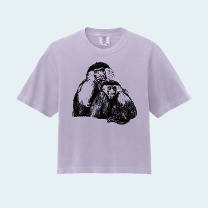 Angolan Colobus Fundraiser (Limited Edition for August) Women’s Boxy Crop Tee