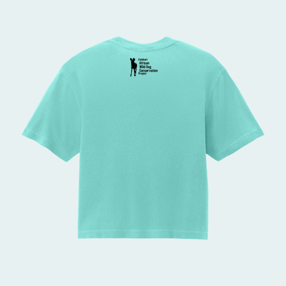 Kalahari African Wild Dog Conservation Trust Fundraiser (Limited Edition for September) Women’s Boxy Crop Tee