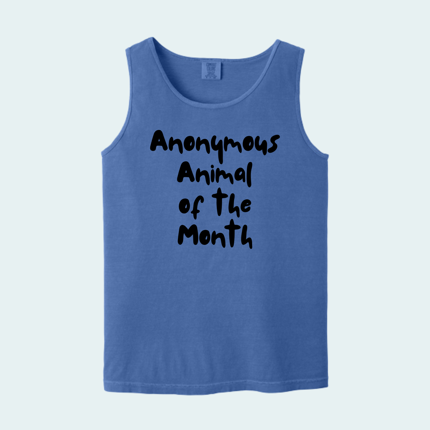 Anonymous Animal of the Month Unisex Comfort Color Tank