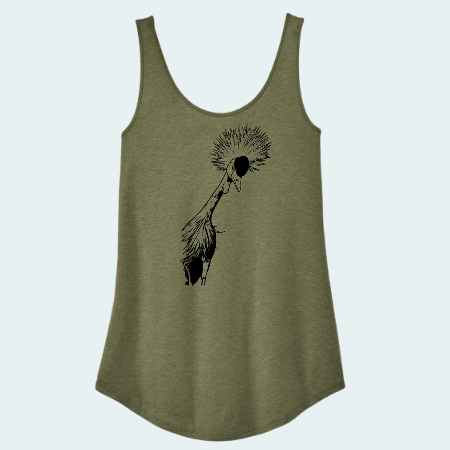 Grey Crowned Crane (Limited Edition for July) Women's Tank