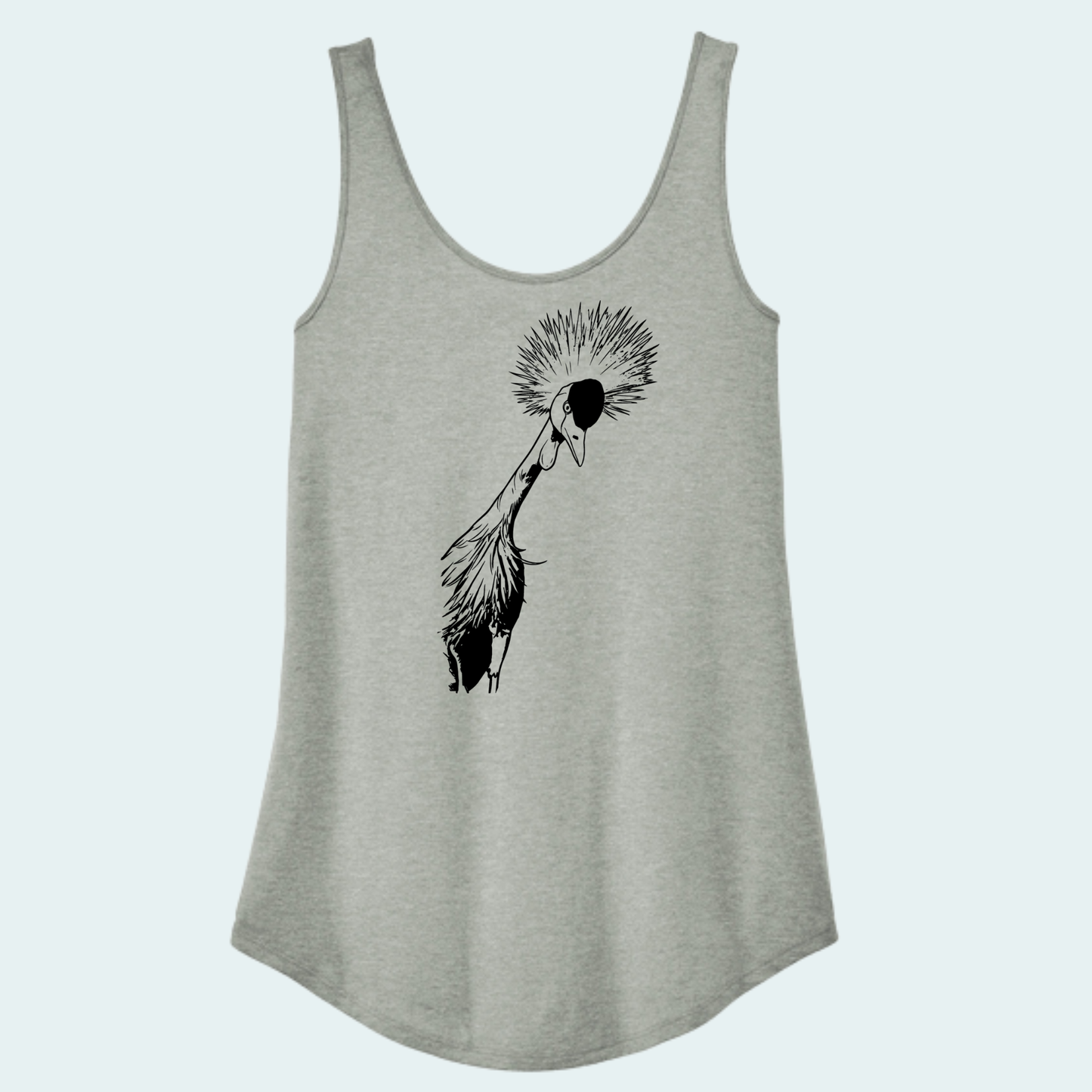 Grey Crowned Crane (Limited Edition for July) Women's Tank