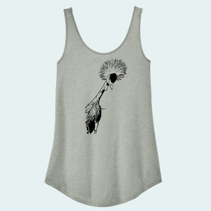 Grey Crowned Crane (Limited Edition for July) Women's Tank