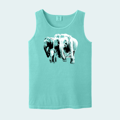 Asian Elephants Fundraiser (Limited Edition for June) Unisex Comfort Color Tank
