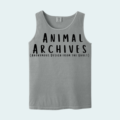 Animal Archives (Anonymous Design from the Vault) Unisex Comfort Color Tank
